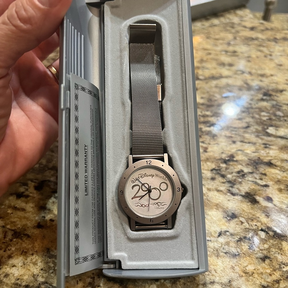Walt Disney World Sweda Wrist Watch year 2000 celebration- NEW in box